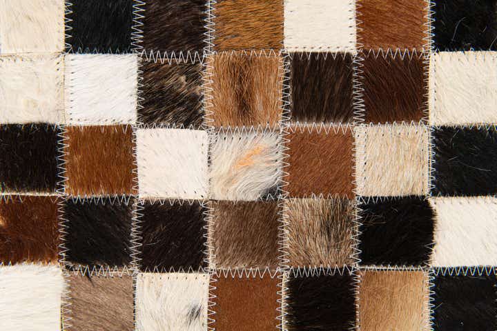 5' 5 x 7' 7 Cowhide Stocks Rug