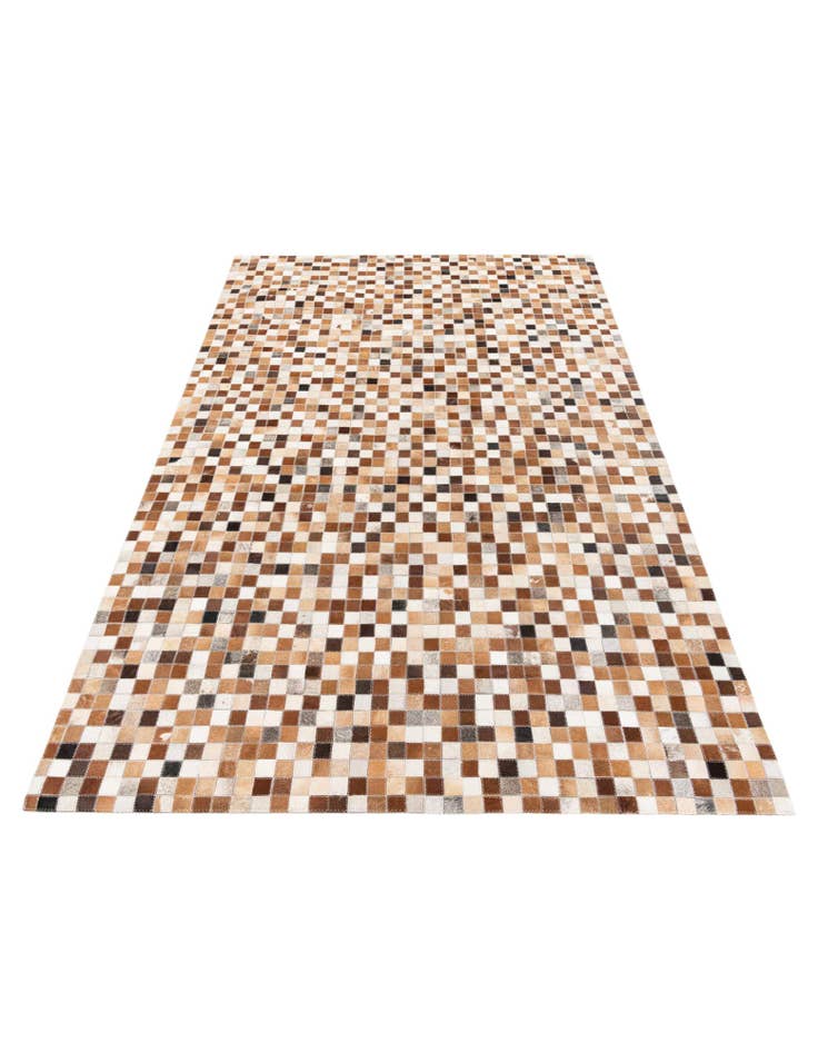 Detail image of 5' x 7' 10 Cowhide Stocks Rug