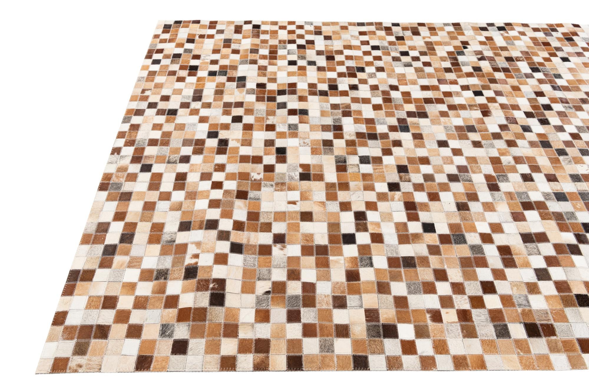 5' x 7' 10 Cowhide Stocks Rug