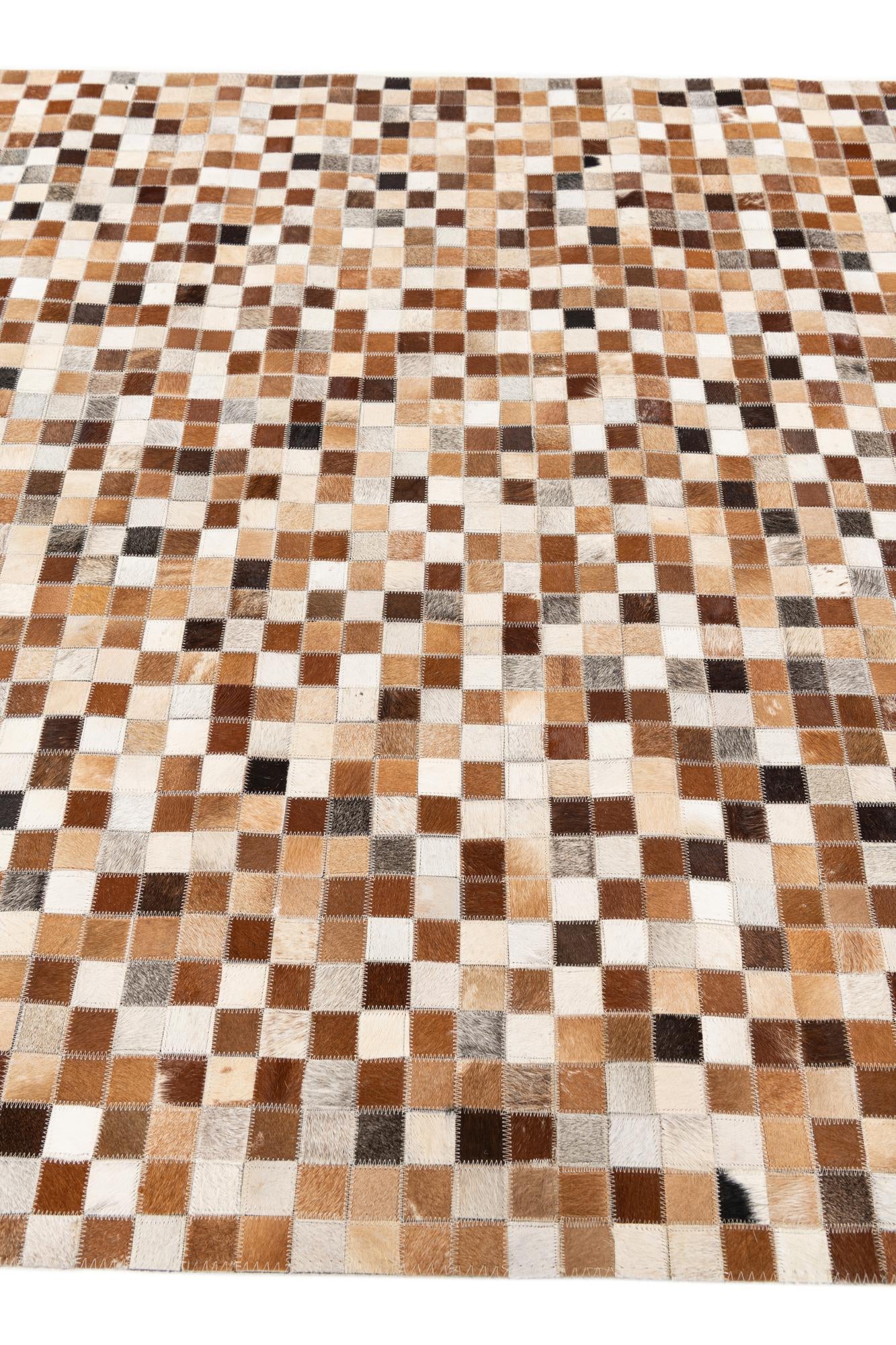 5' x 7' 10 Cowhide Stocks Rug