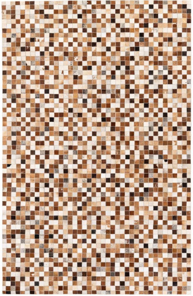 Detail image of 5' x 7' 10 Cowhide Stocks Rug