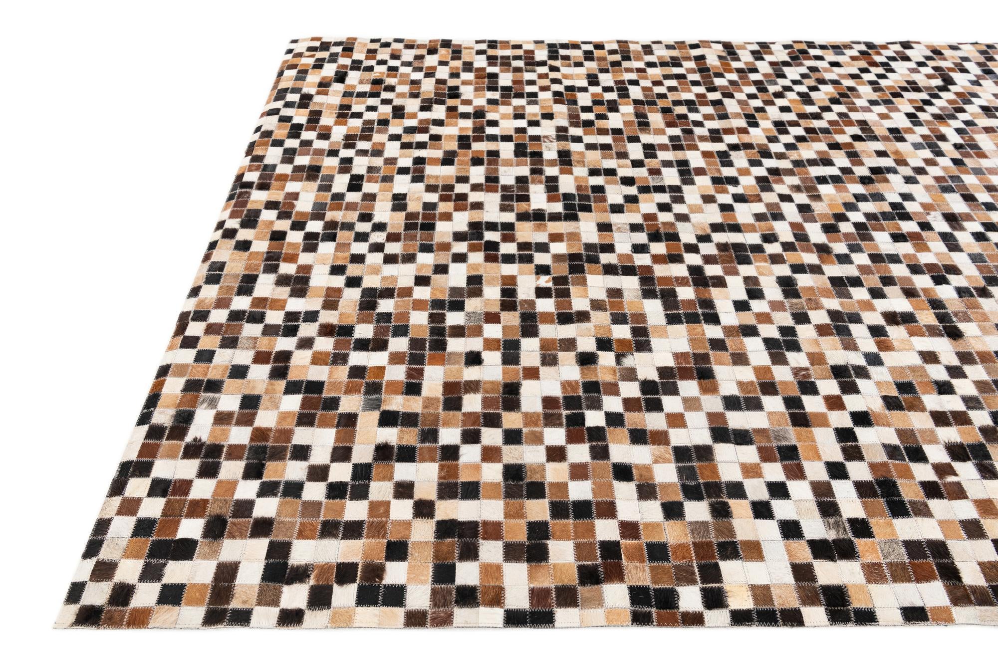 5' 5 x 7' 8 Cowhide Stocks Rug