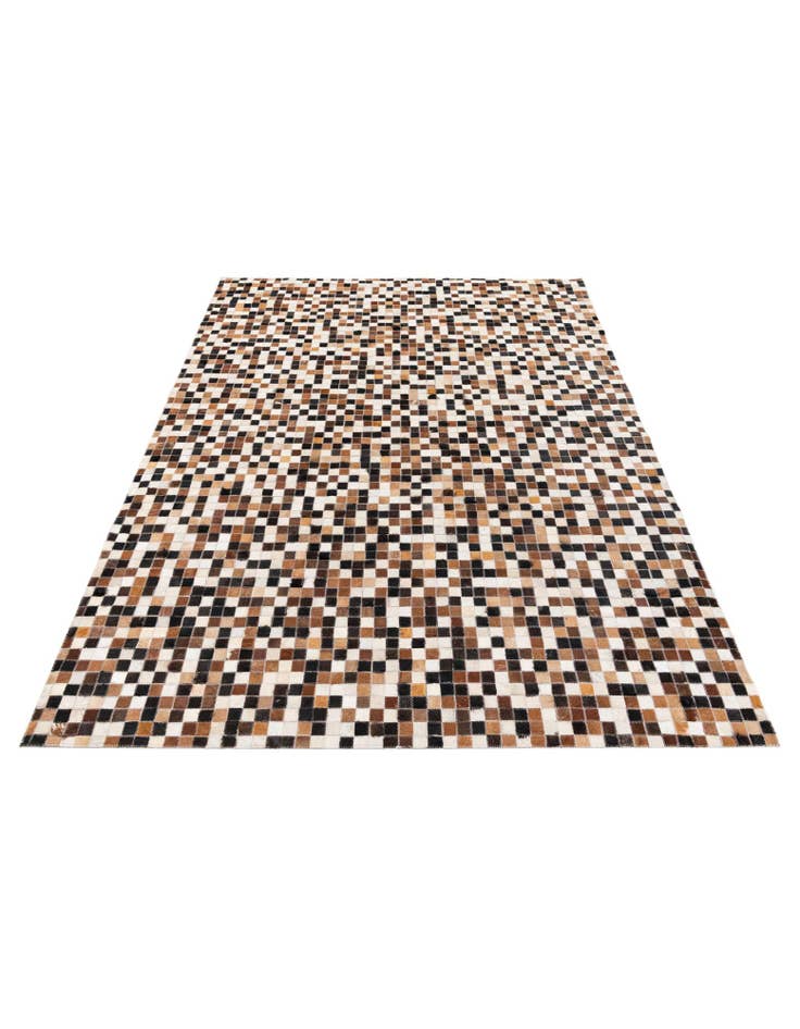 Detail image of 5' 5 x 7' 8 Cowhide Stocks Rug