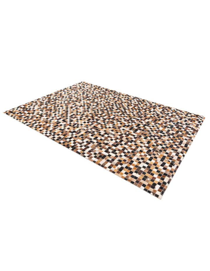 5' 5 x 7' 7 Cowhide Stocks Rug