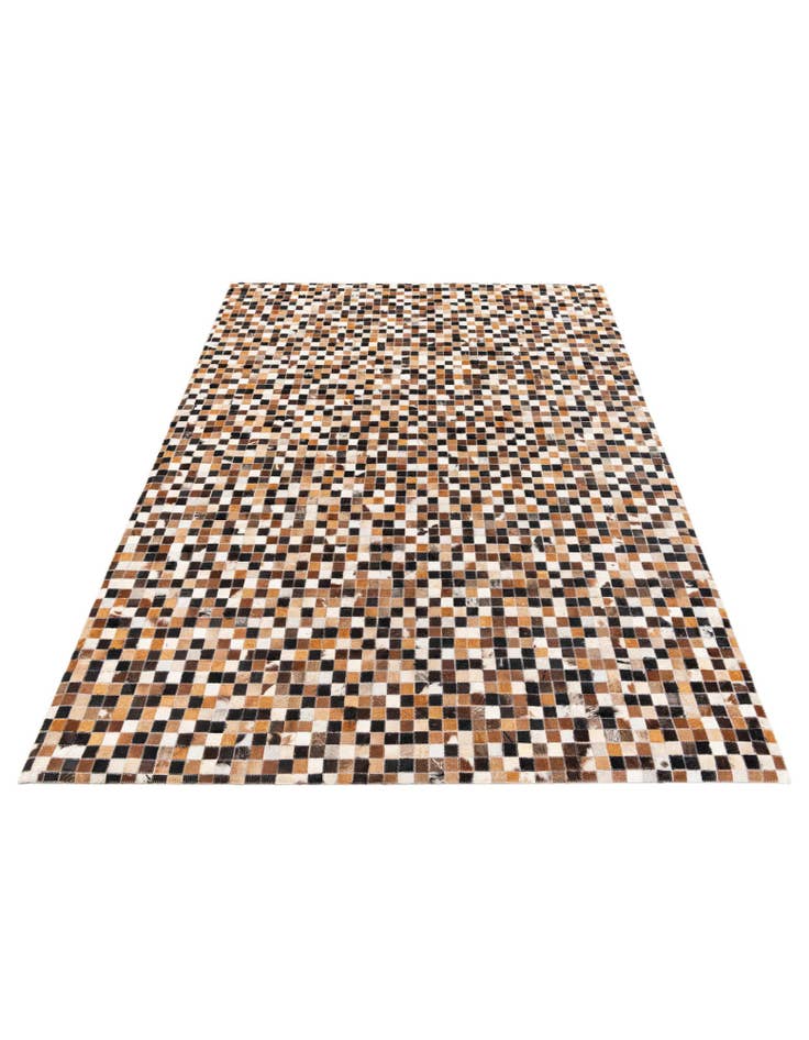 Detail image of 5' 5 x 7' 7 Cowhide Stocks Rug