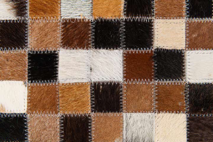 5' 5 x 7' 7 Cowhide Stocks Rug