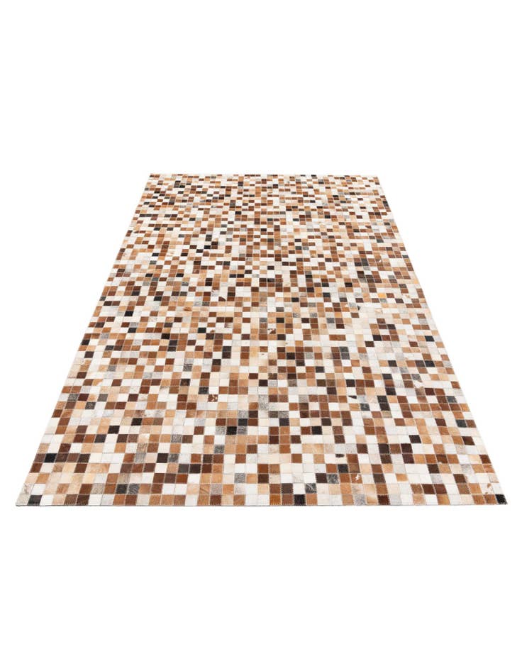 Detail image of 5' 2 x 7' 11 Cowhide Stocks Rug