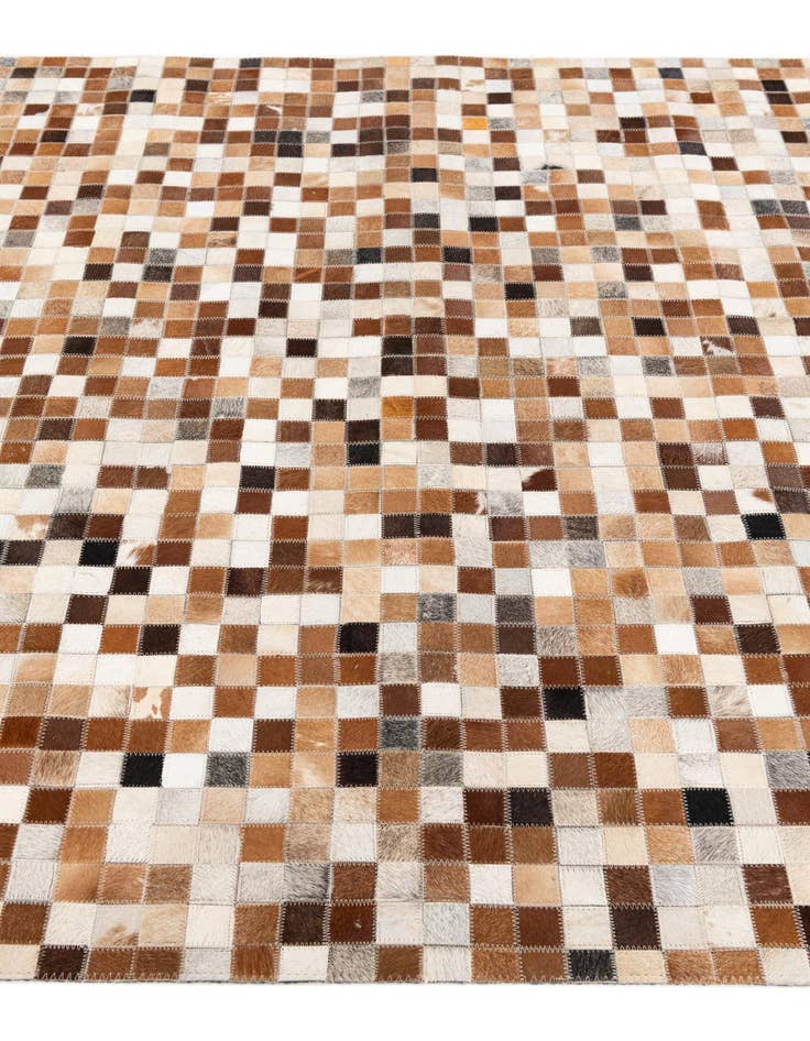 Detail image of 5' 2 x 7' 11 Cowhide Stocks Rug