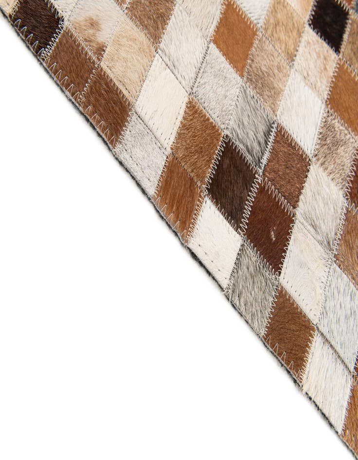 Detail image of 5' 2 x 7' 11 Cowhide Stocks Rug