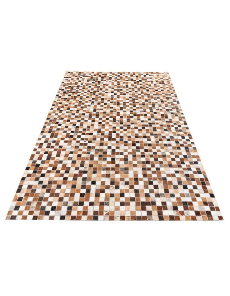 Detail image of 5' 1 x 7' 11 Cowhide Stocks Rug