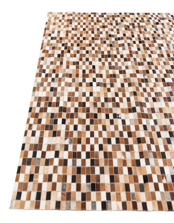 Detail image of 5' 1 x 7' 11 Cowhide Stocks Rug