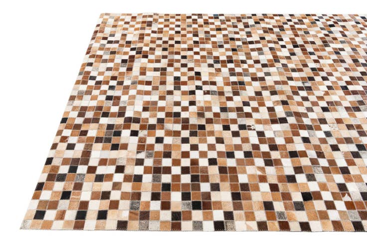 Detail image of 5' 1 x 7' 11 Cowhide Stocks Rug