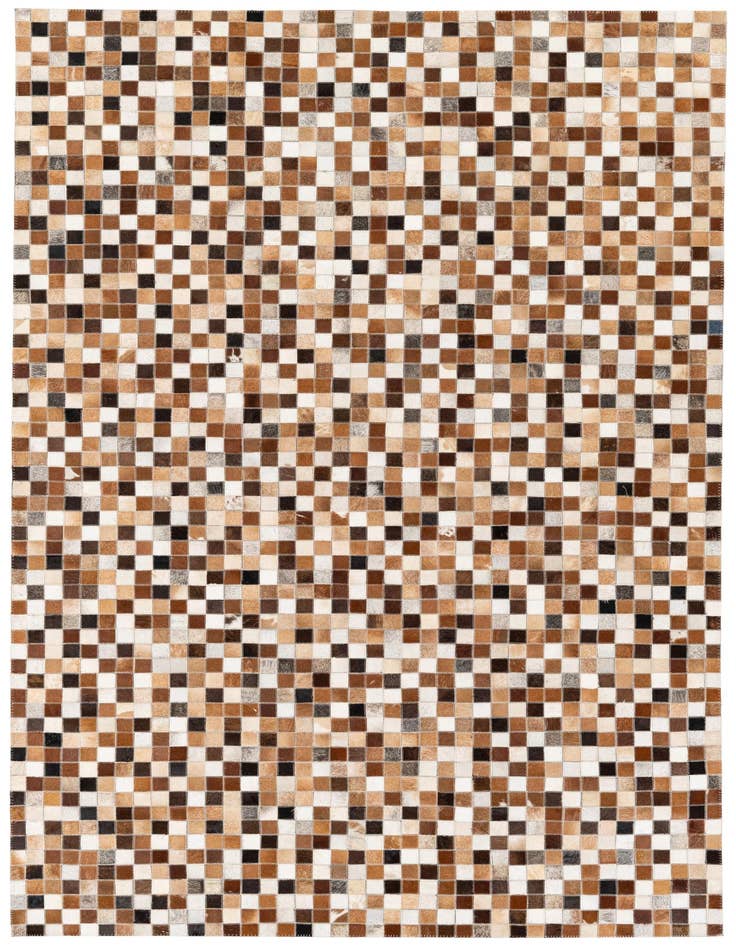 Detail image of 5' 1 x 7' 11 Cowhide Stocks Rug