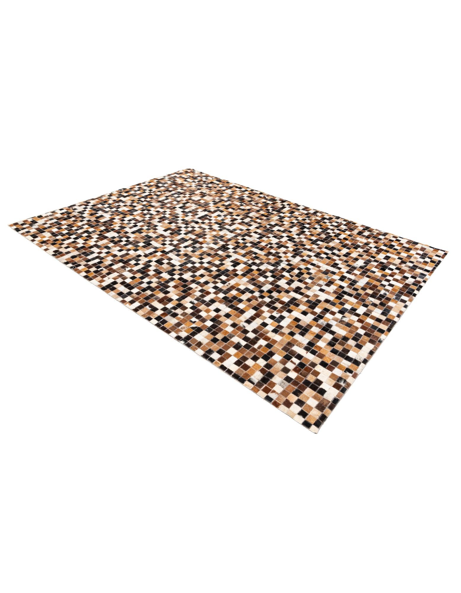 5' 6 x 7' 7 Cowhide Stocks Rug