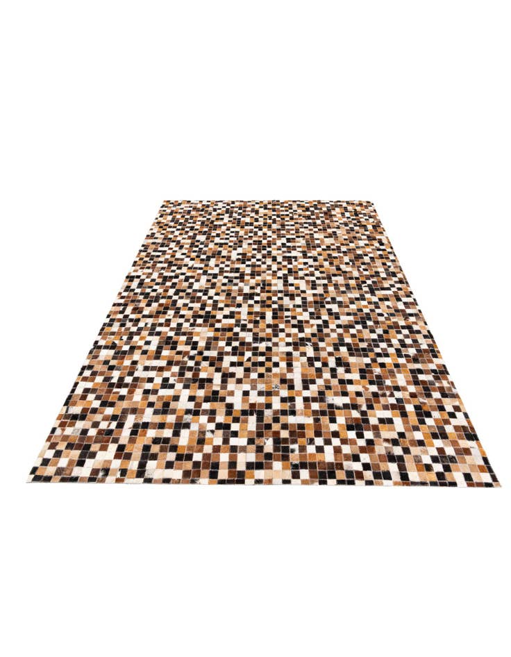 Detail image of 5' 6 x 7' 7 Cowhide Stocks Rug