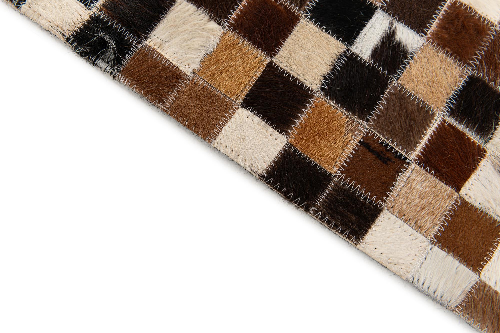 5' 6 x 7' 7 Cowhide Stocks Rug