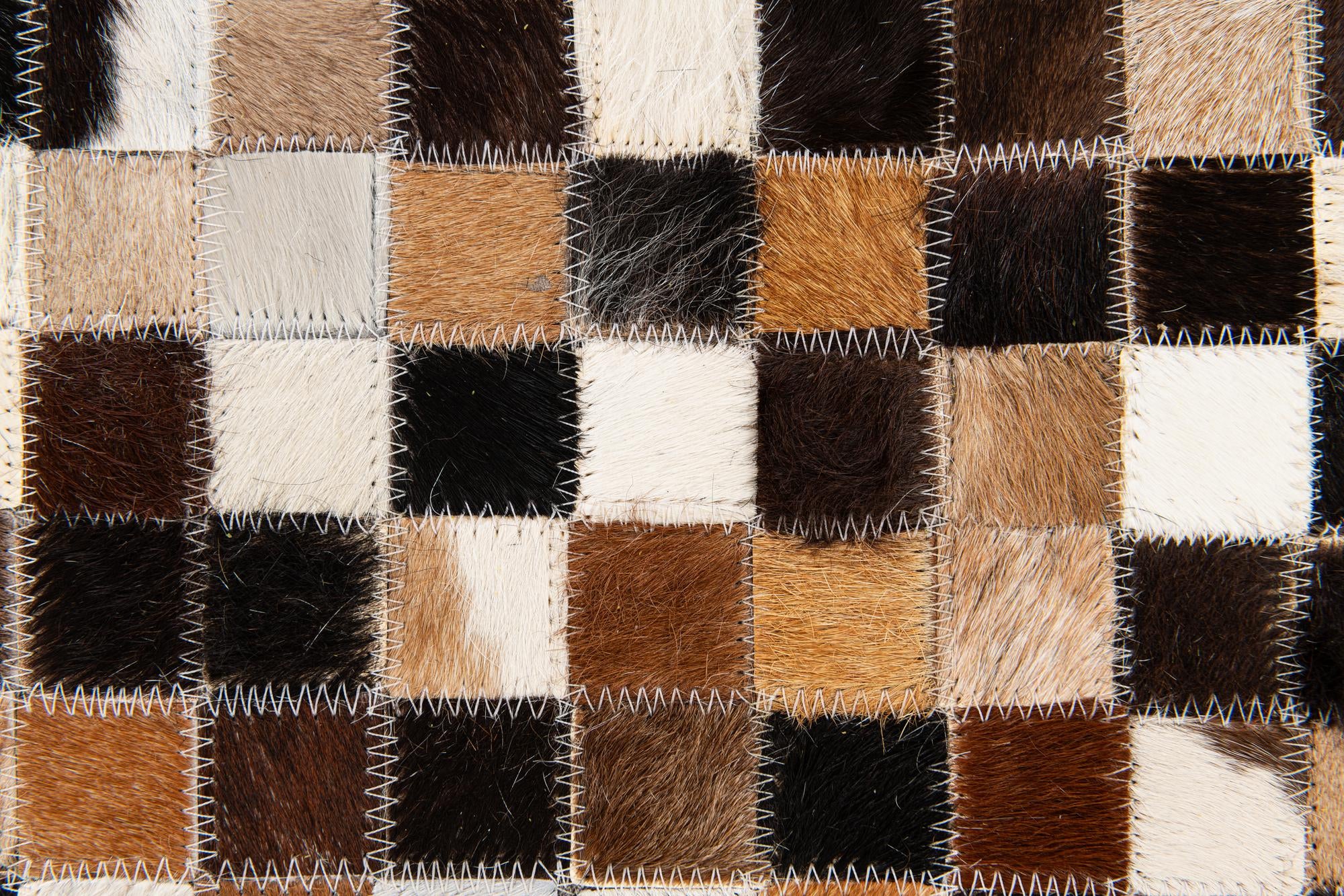 5' 6 x 7' 7 Cowhide Stocks Rug