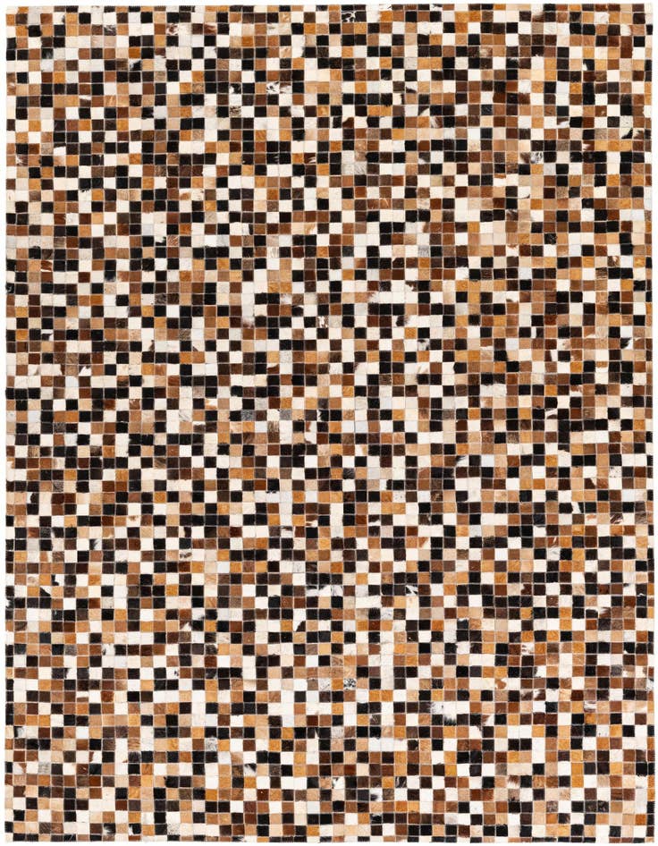 Detail image of 5' 6 x 7' 7 Cowhide Stocks Rug