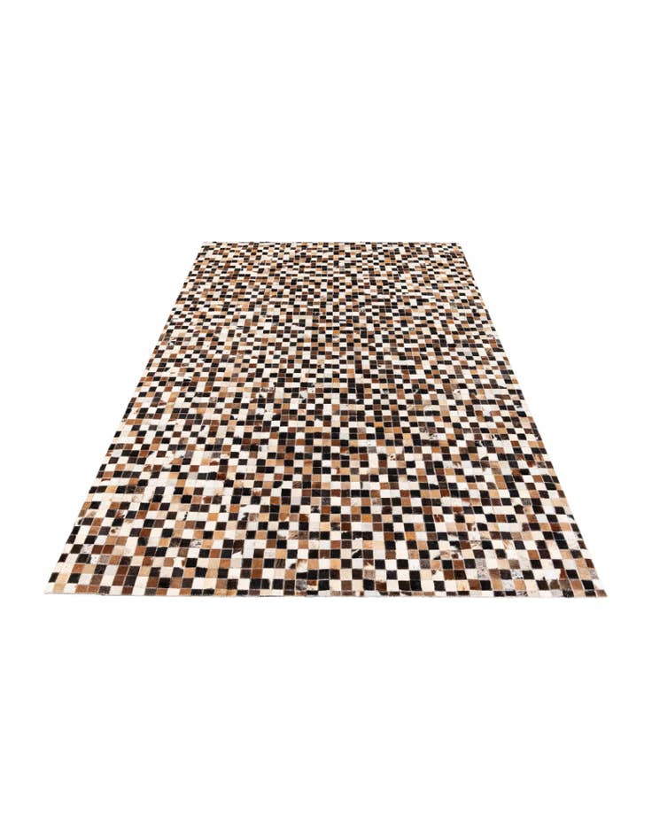 Detail image of 5' 3 x 7' 6 Cowhide Stocks Rug