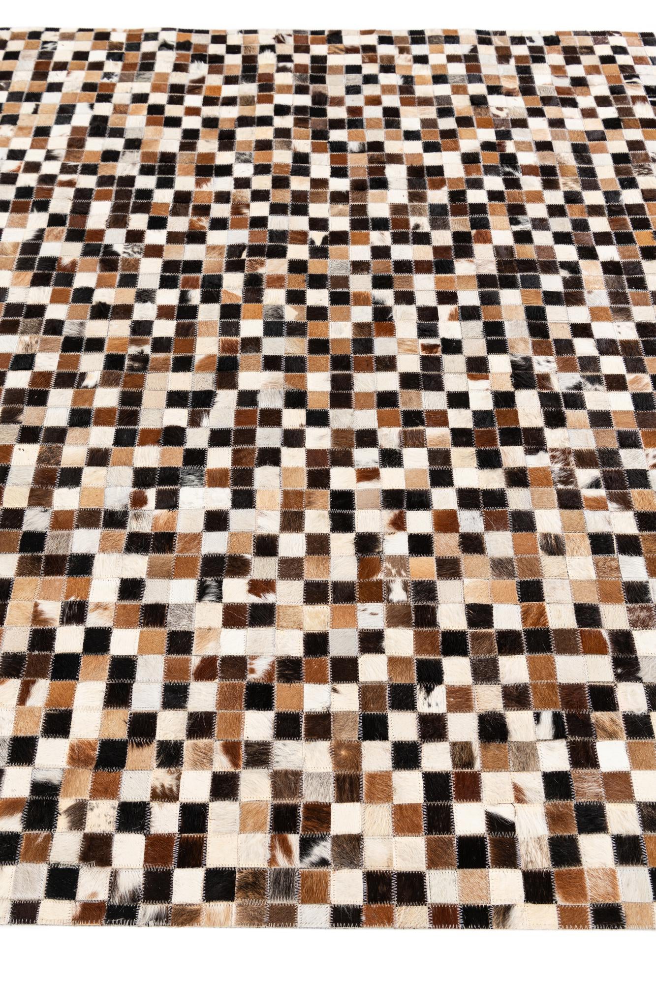 5' 3 x 7' 6 Cowhide Stocks Rug