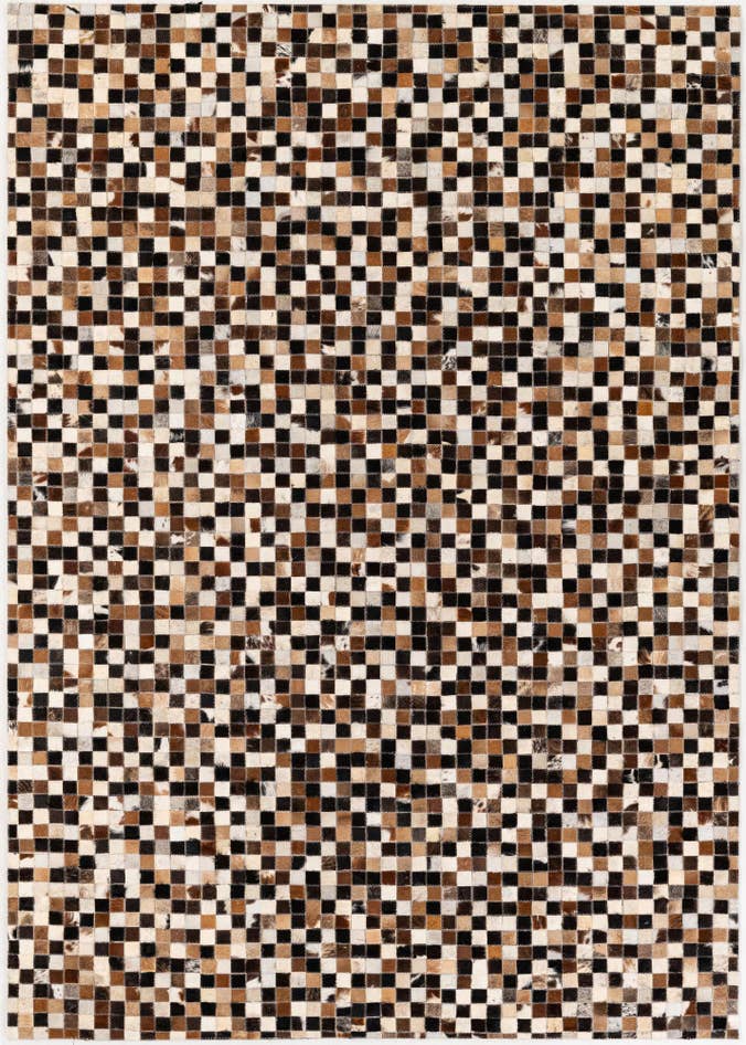 Detail image of 5' 3 x 7' 6 Cowhide Stocks Rug