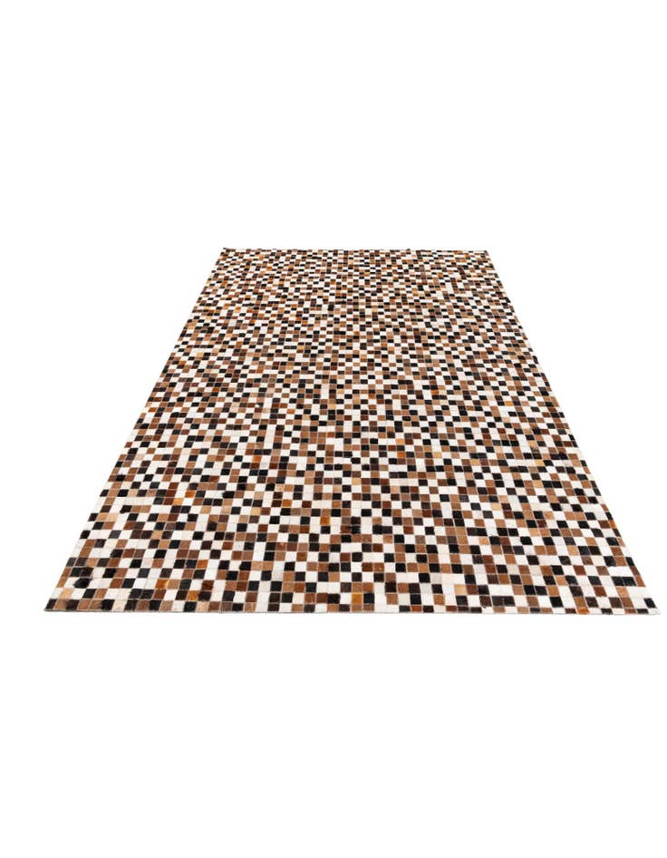 Detail image of 5' 6 x 7' 9 Cowhide Stocks Rug