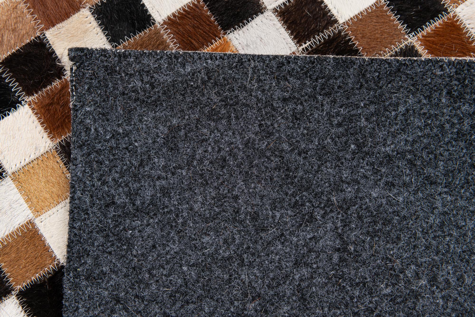5' 6 x 7' 9 Cowhide Stocks Rug