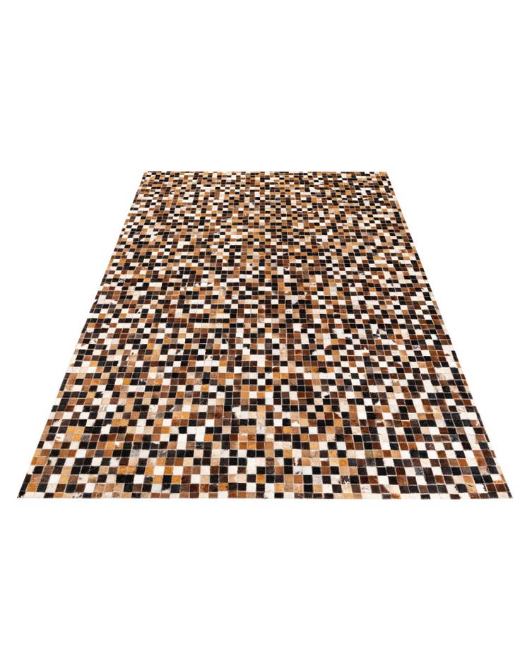 Detail image of 5' 6 x 7' 8 Cowhide Stocks Rug