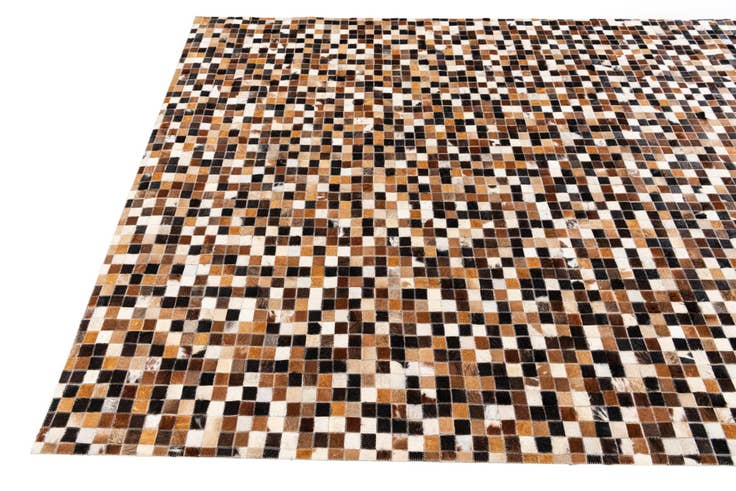 Detail image of 5' 6 x 7' 8 Cowhide Stocks Rug