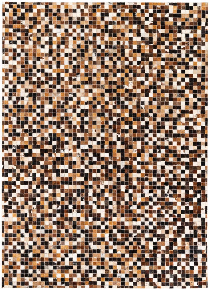 Detail image of 5' 6 x 7' 8 Cowhide Stocks Rug