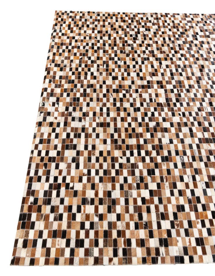 Detail image of 5' 4 x 7' 9 Cowhide Stocks Rug