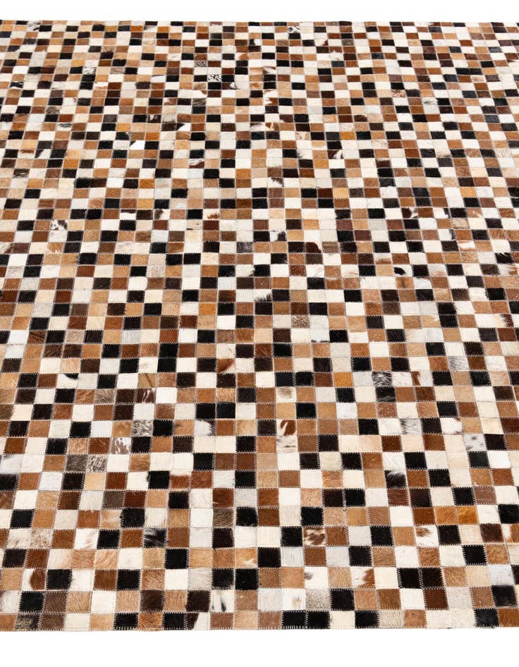 Detail image of 5' 4 x 7' 9 Cowhide Stocks Rug