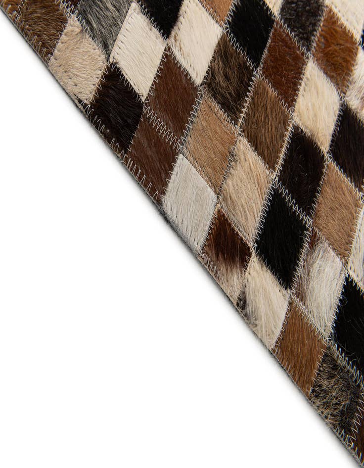 Detail image of 5' 4 x 7' 9 Cowhide Stocks Rug