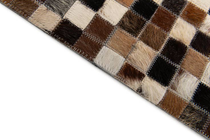 Detail image of 5' 4 x 7' 9 Cowhide Stocks Rug