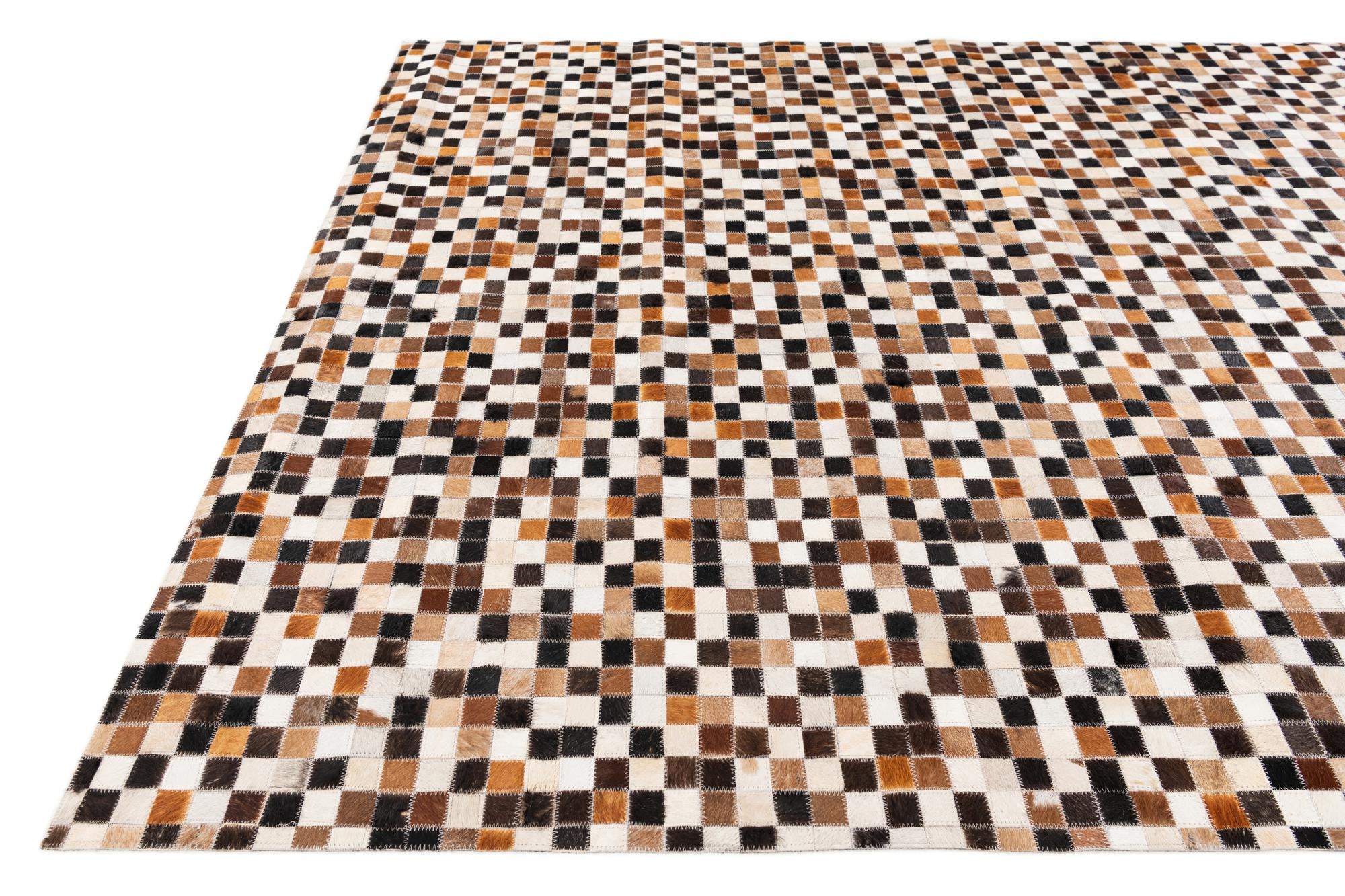 5' 5 x 7' 8 Cowhide Stocks Rug