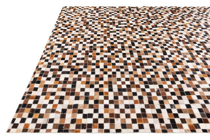 Detail image of 5' 5 x 7' 8 Cowhide Stocks Rug