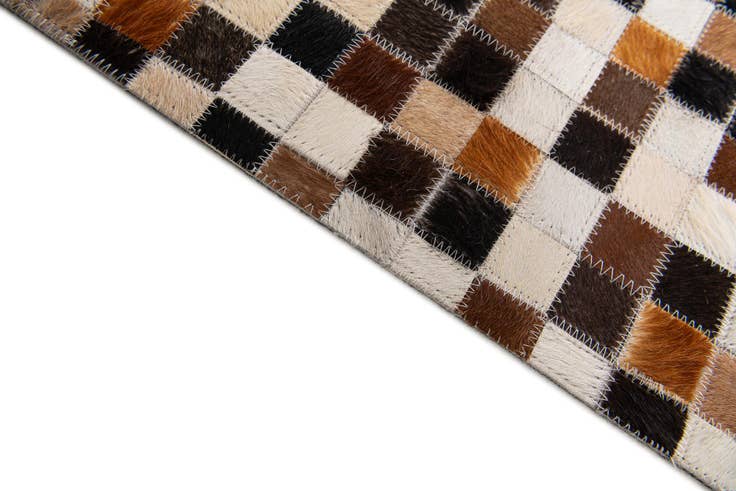 Detail image of 5' 5 x 7' 8 Cowhide Stocks Rug