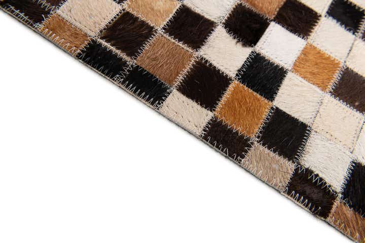 5' 6 x 7' 7 Cowhide Stocks Rug