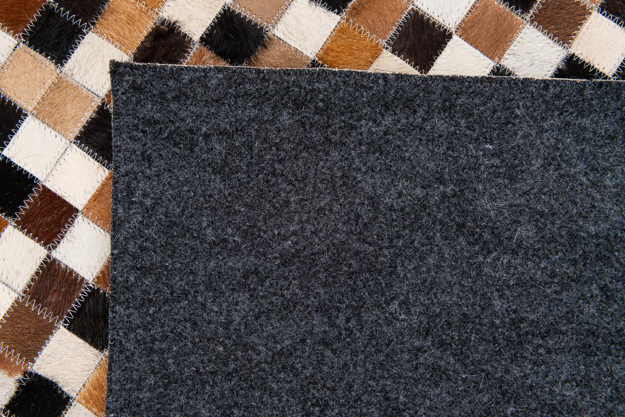 5' 6 x 7' 7 Cowhide Stocks Rug