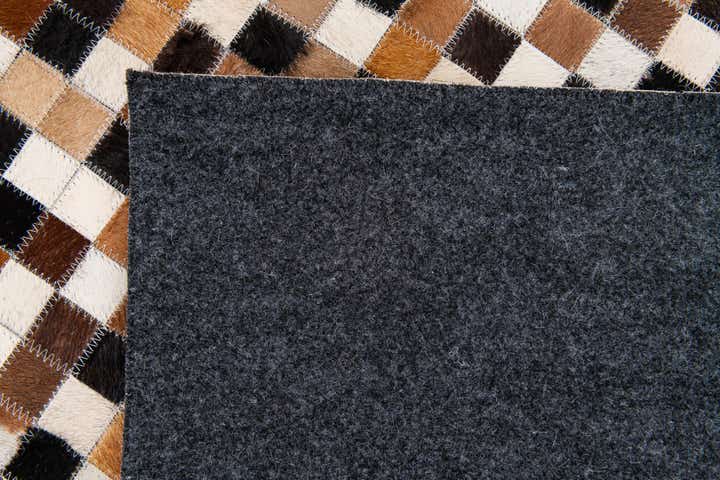 5' 6 x 7' 7 Cowhide Stocks Rug