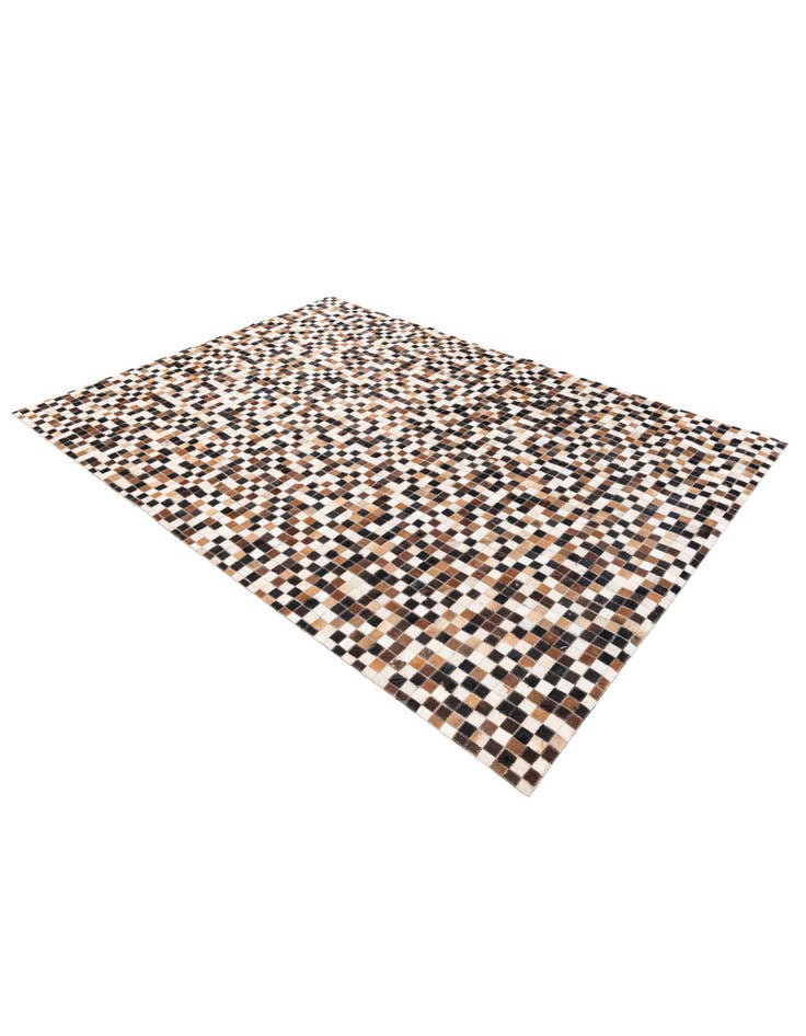 Detail image of 5' 6 x 7' 6 Cowhide Stocks Rug