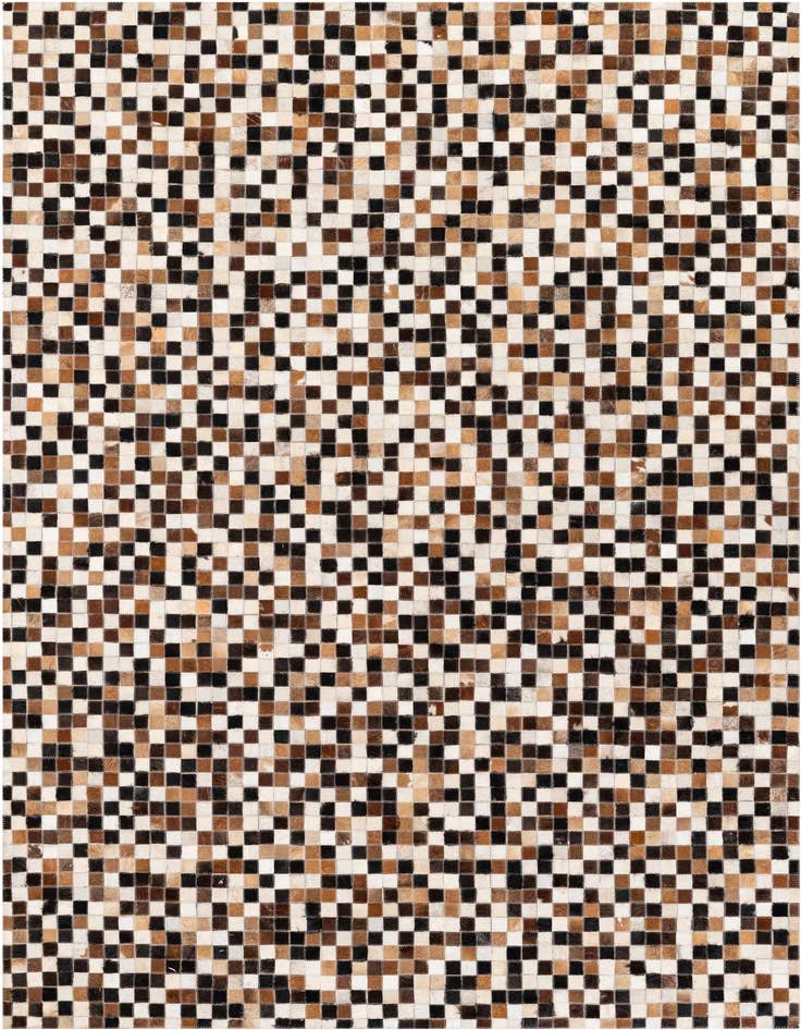 Detail image of 5' 6 x 7' 6 Cowhide Stocks Rug