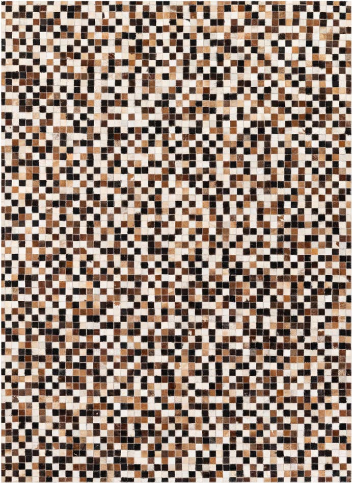 Detail image of 5' 6 x 7' 6 Cowhide Stocks Rug