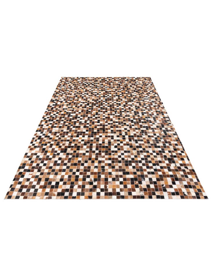 Detail image of 5' 6 x 7' 7 Cowhide Stocks Rug