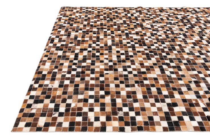 Detail image of 5' 6 x 7' 7 Cowhide Stocks Rug