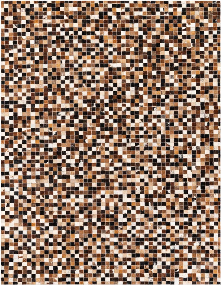 Detail image of 5' 6 x 7' 7 Cowhide Stocks Rug