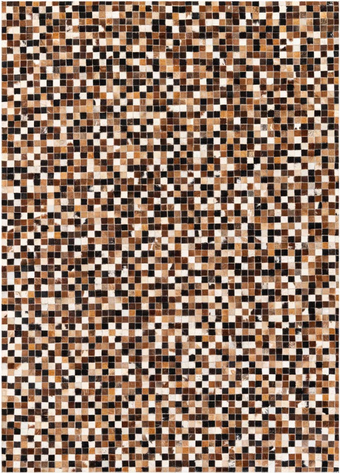 Detail image of 5' 6 x 7' 7 Cowhide Stocks Rug