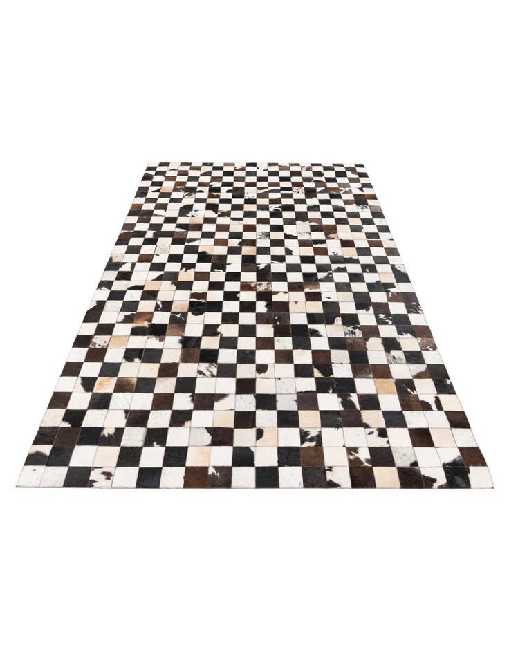 Detail image of 5' x 7' 11 Cowhide Stocks Rug