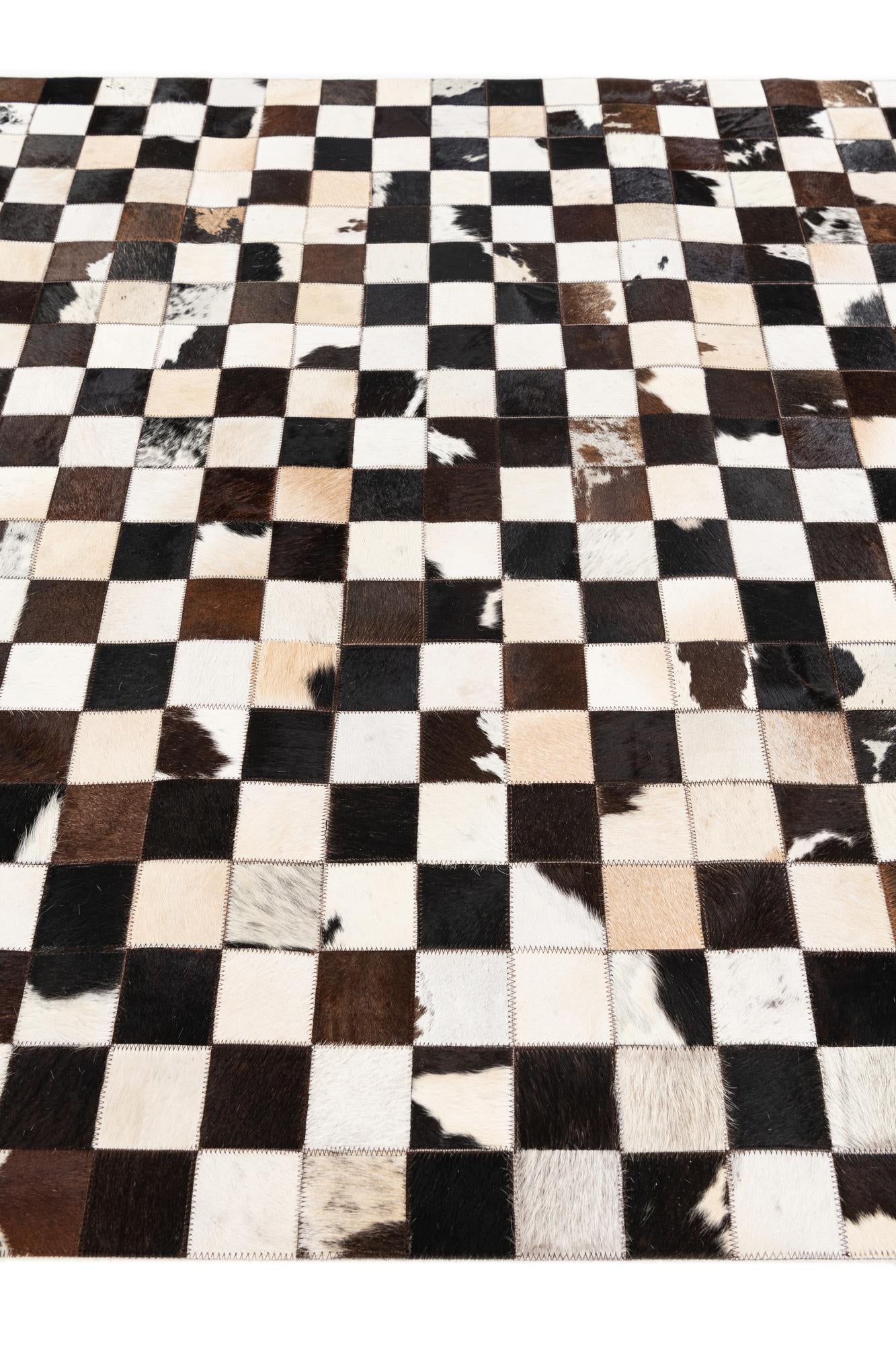 5' x 7' 11 Cowhide Stocks Rug