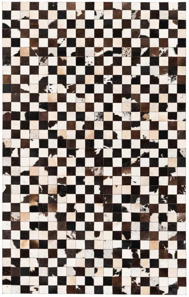5' x 7' 11 Cowhide Stocks Rug